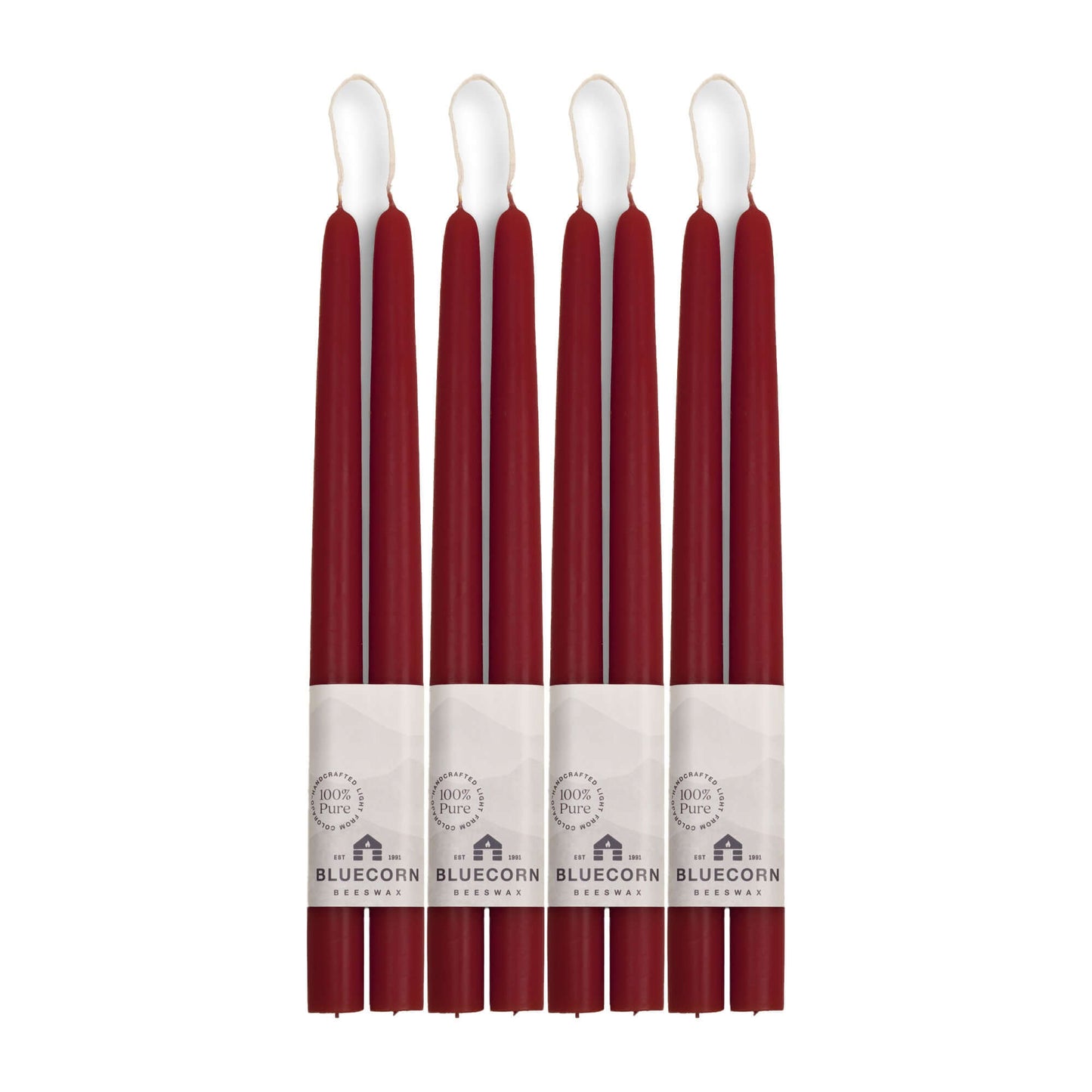 Hand-Dipped Beeswax Taper Candles - Bulk 4-Pair Bundle - Concordia Style Boutique