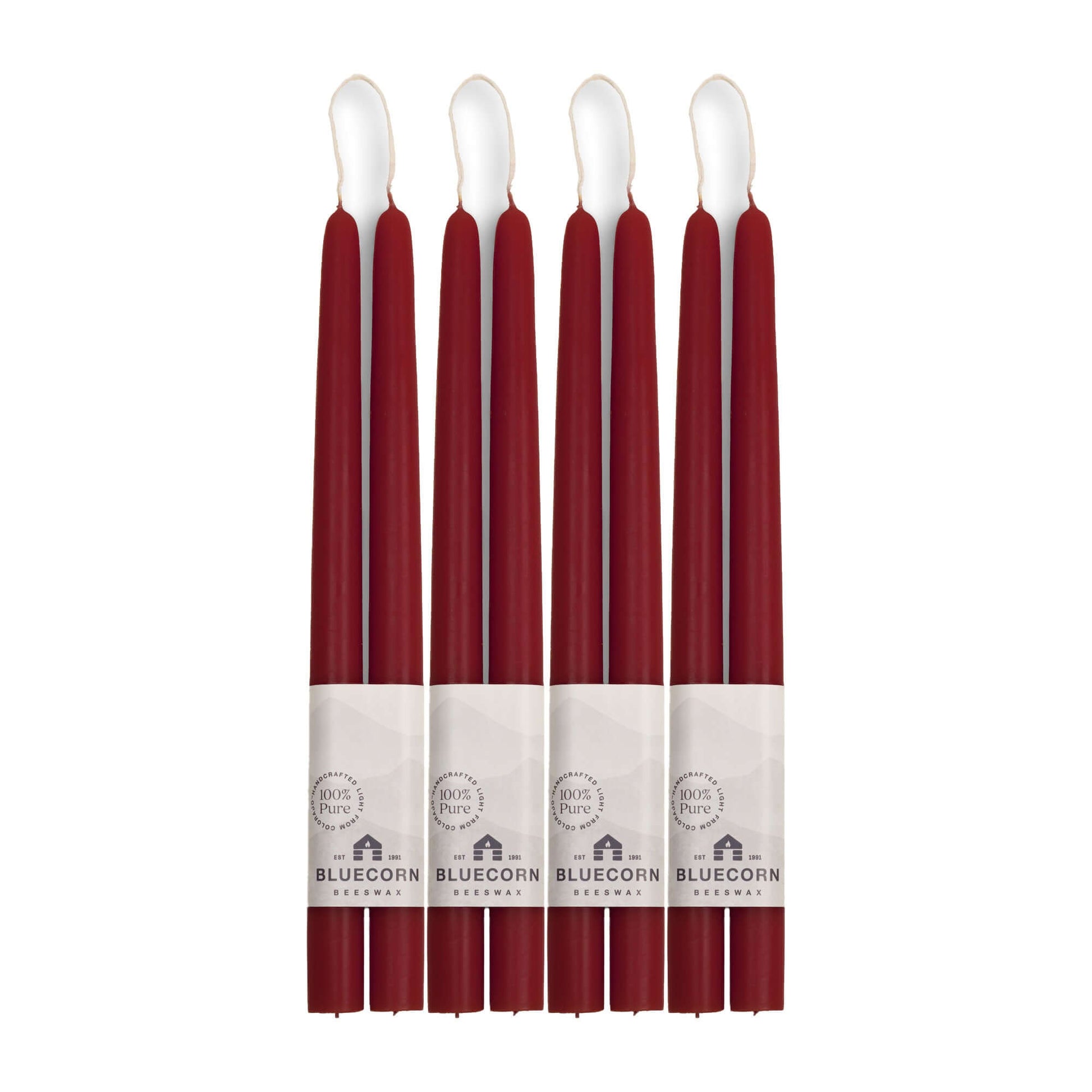 Hand-Dipped Beeswax Taper Candles - Bulk 4-Pair Bundle - Concordia Style Boutique