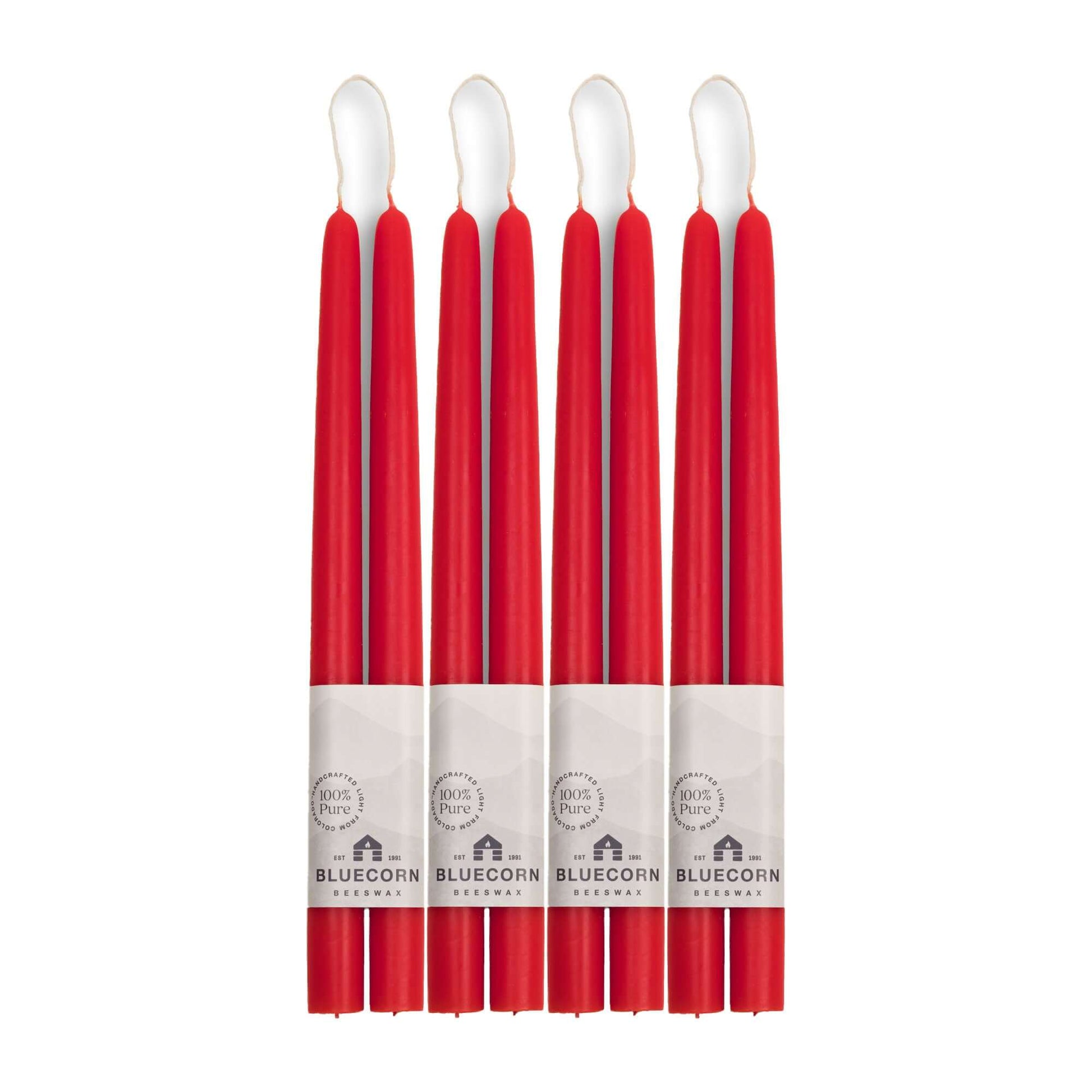 Hand-Dipped Beeswax Taper Candles - Bulk 4-Pair Bundle - Concordia Style Boutique