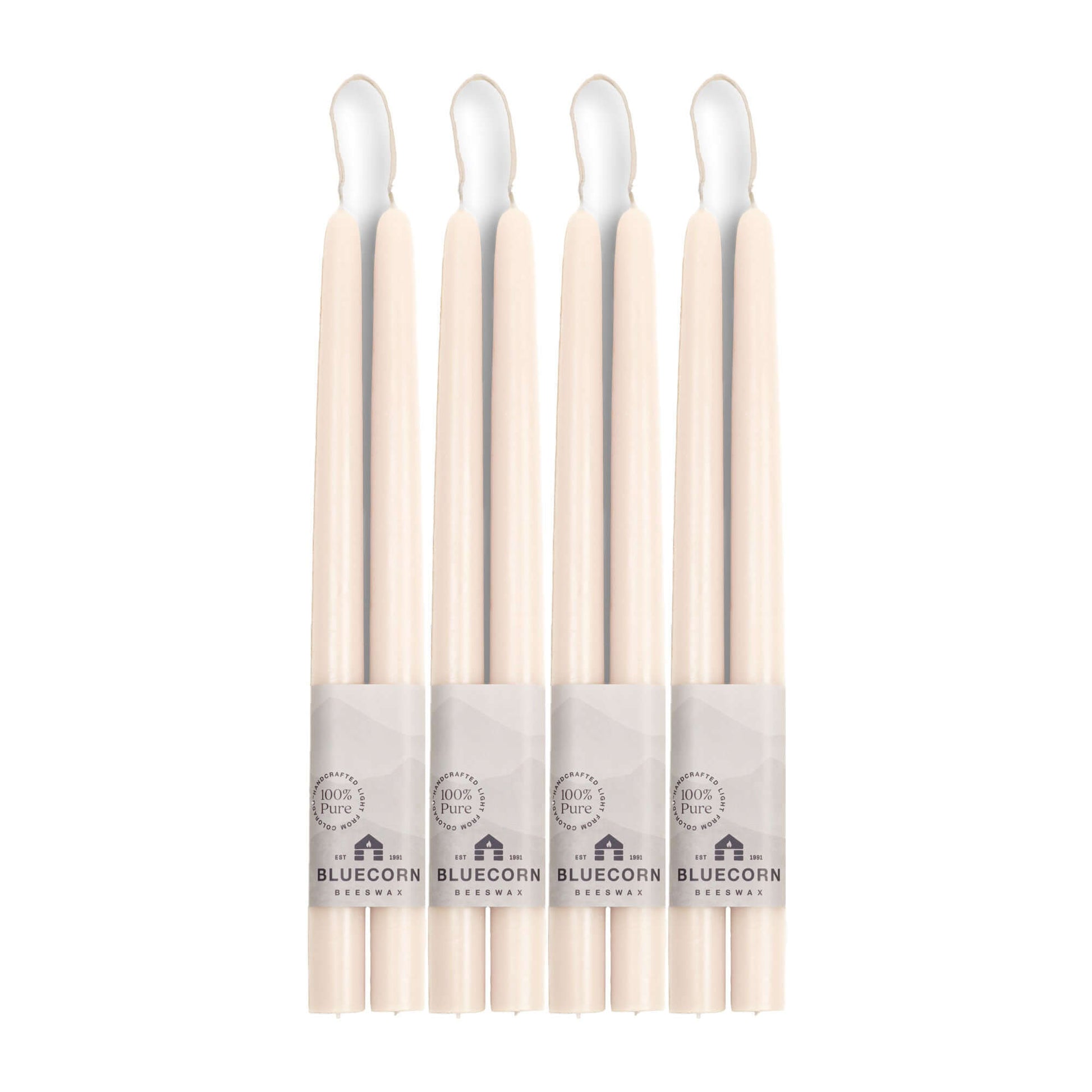 Hand-Dipped Beeswax Taper Candles - Bulk 4-Pair Bundle - Concordia Style Boutique