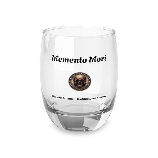 "Memento Mori" Whiskey Glass - "Live with Intention, Gratitude, and Purpose" - Premium Mug from Concordia Style Boutique - Just $22.93! Shop now at Concordia Style Boutique