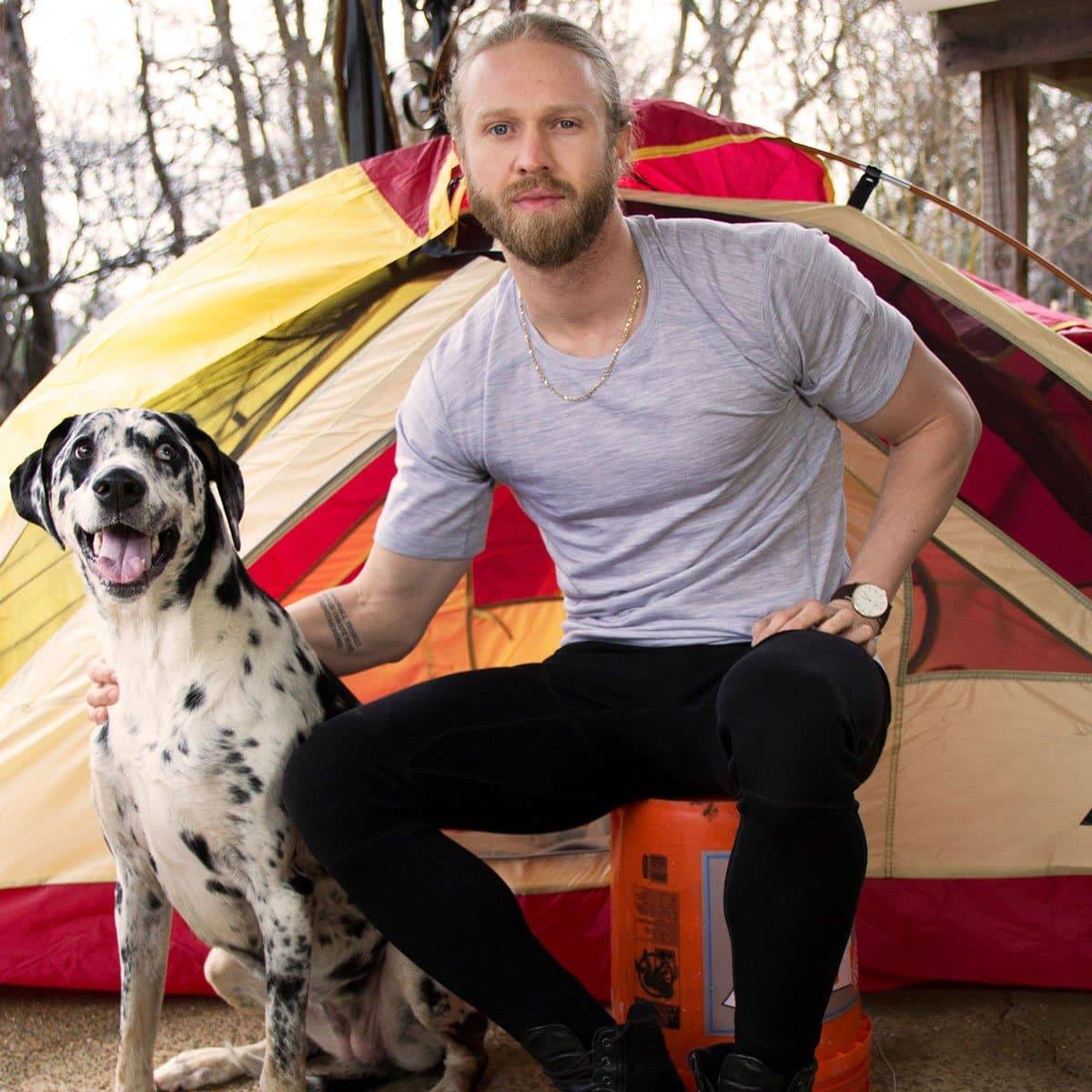 Microweight - Men's Wool Raglan T-Shirt Woolverino - Concordia Style Boutique