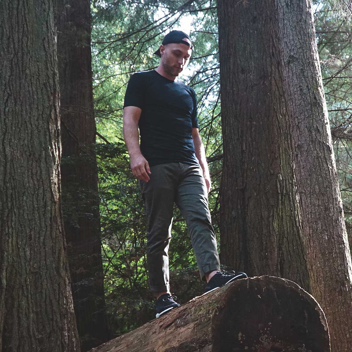 Microweight - Men's Wool Raglan T-Shirt Woolverino - Concordia Style Boutique