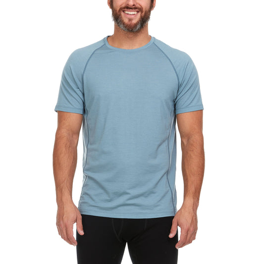 Microweight - Men's Wool Raglan T-Shirt Woolverino - Concordia Style Boutique
