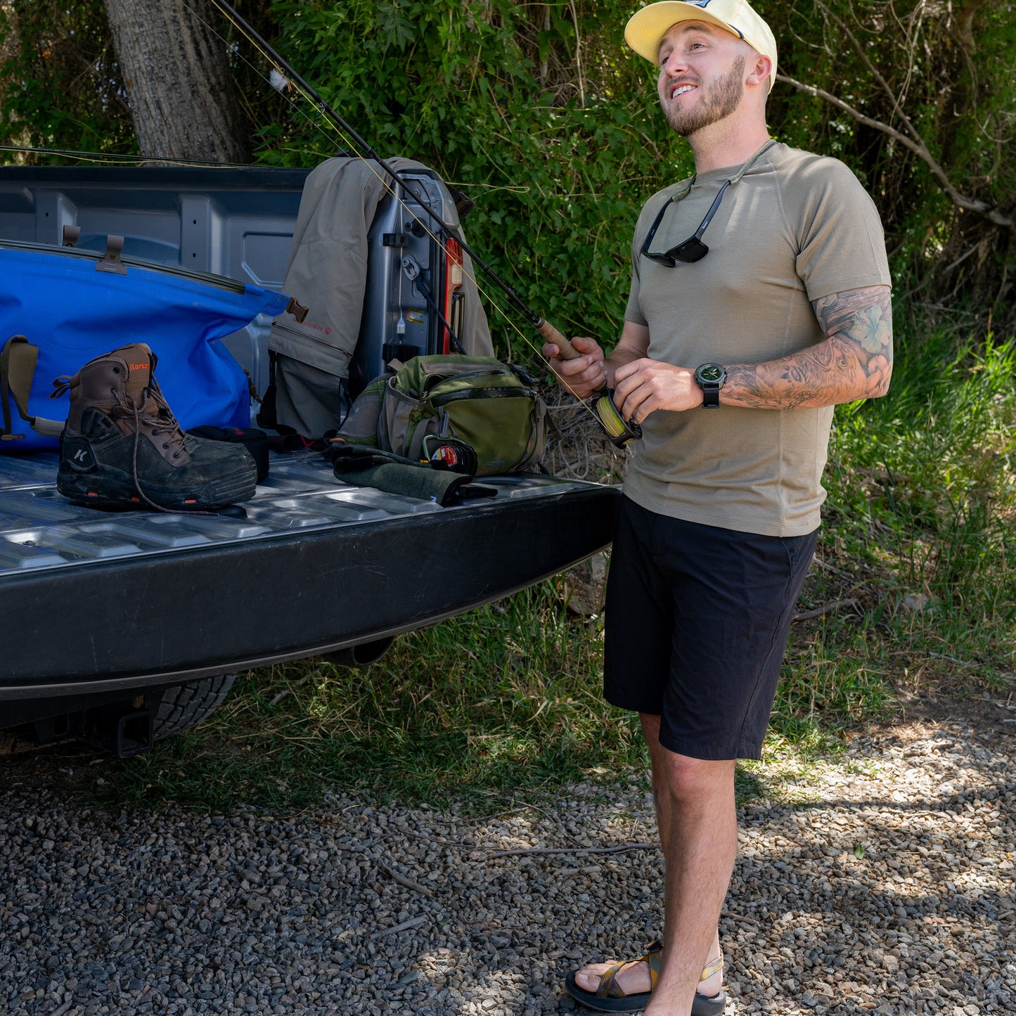 Microweight - Men's Wool Raglan T-Shirt Woolverino - Concordia Style Boutique