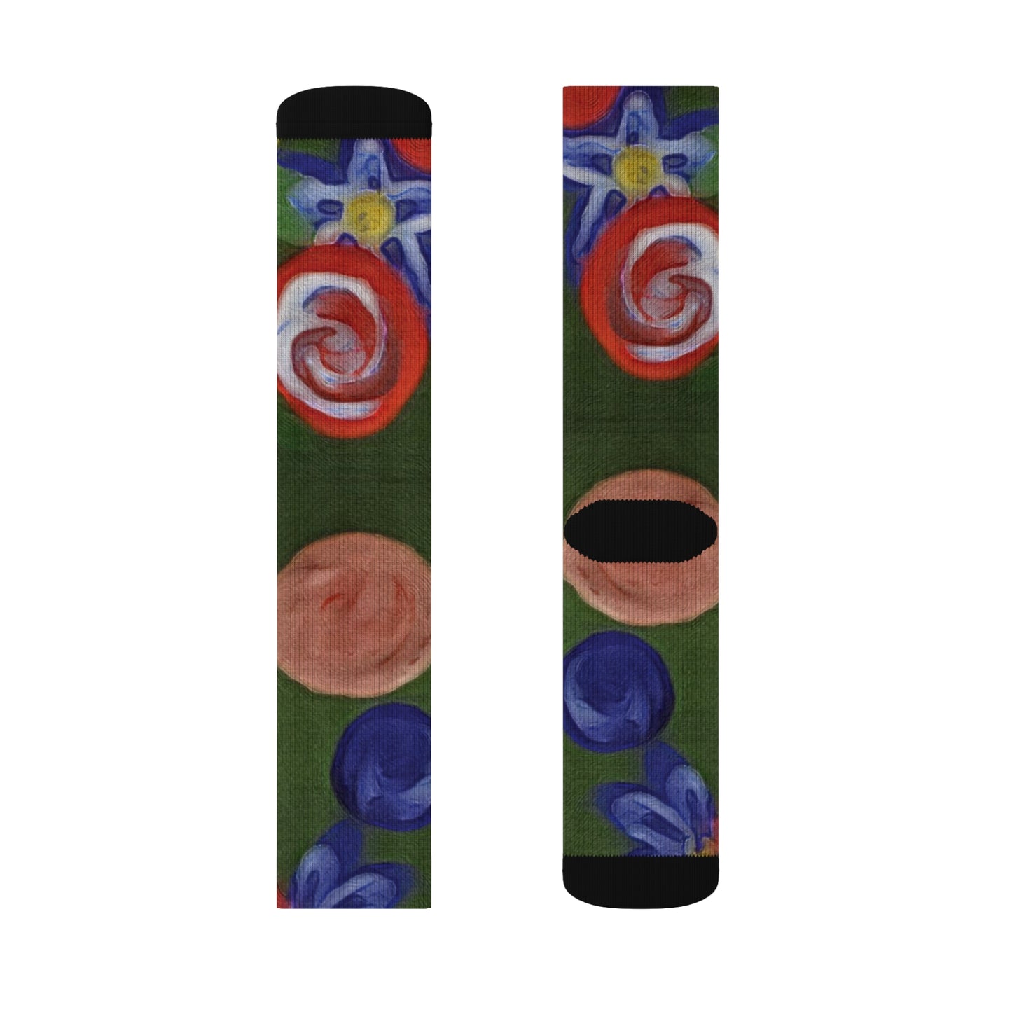 Sublimation Socks - "Blobs" - Premium socks from Concordia Style Boutique - Just $16.10! Shop now at Concordia Style Boutique