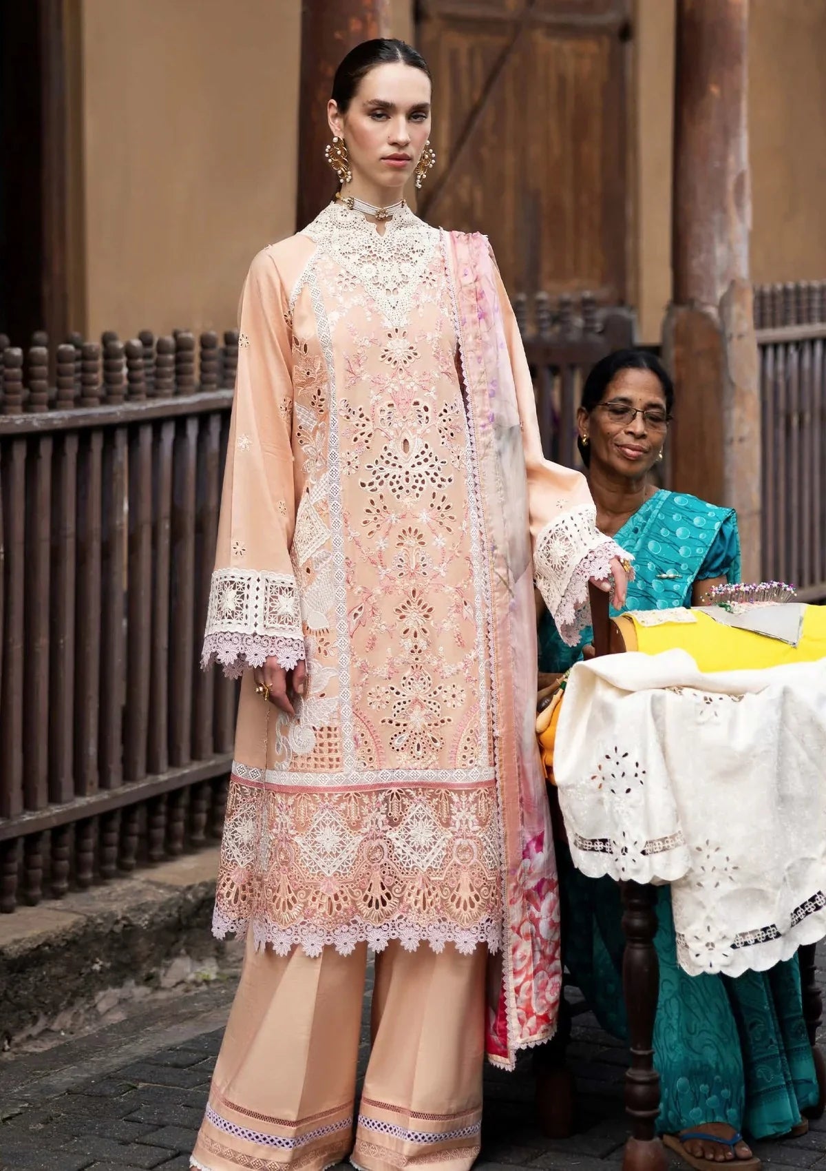 Mushq - Dream like Vibe-03 Piece Chikan Embroidered Lawn