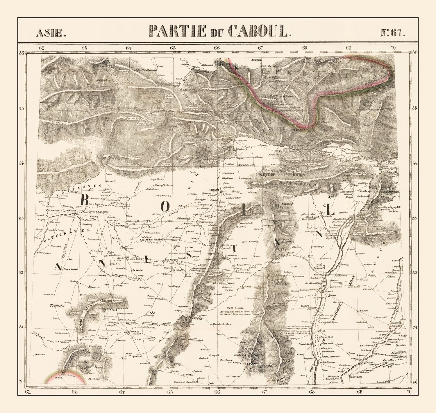 Vintage Map of Afghanistan 1827 - Concordia Style Boutique
