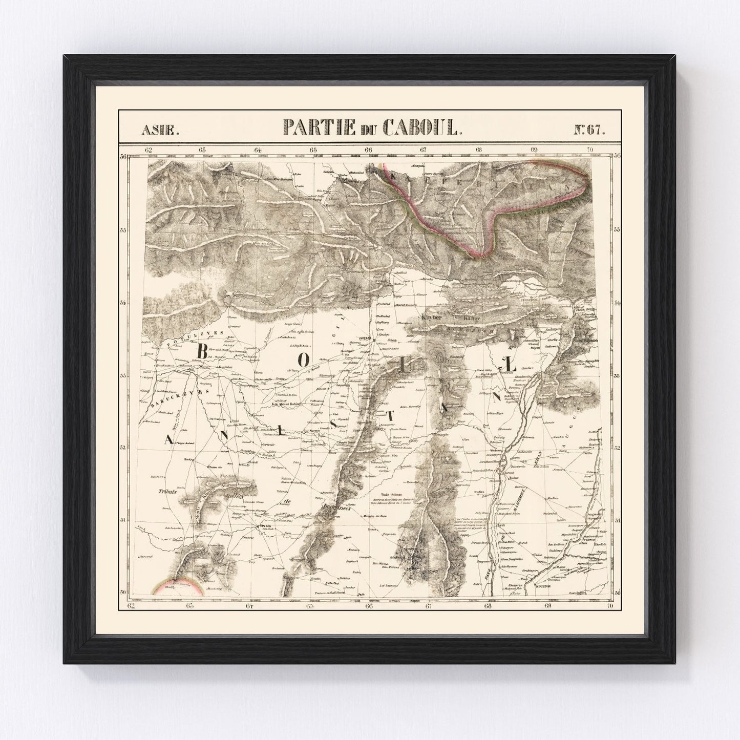 Vintage Map of Afghanistan 1827 - Concordia Style Boutique