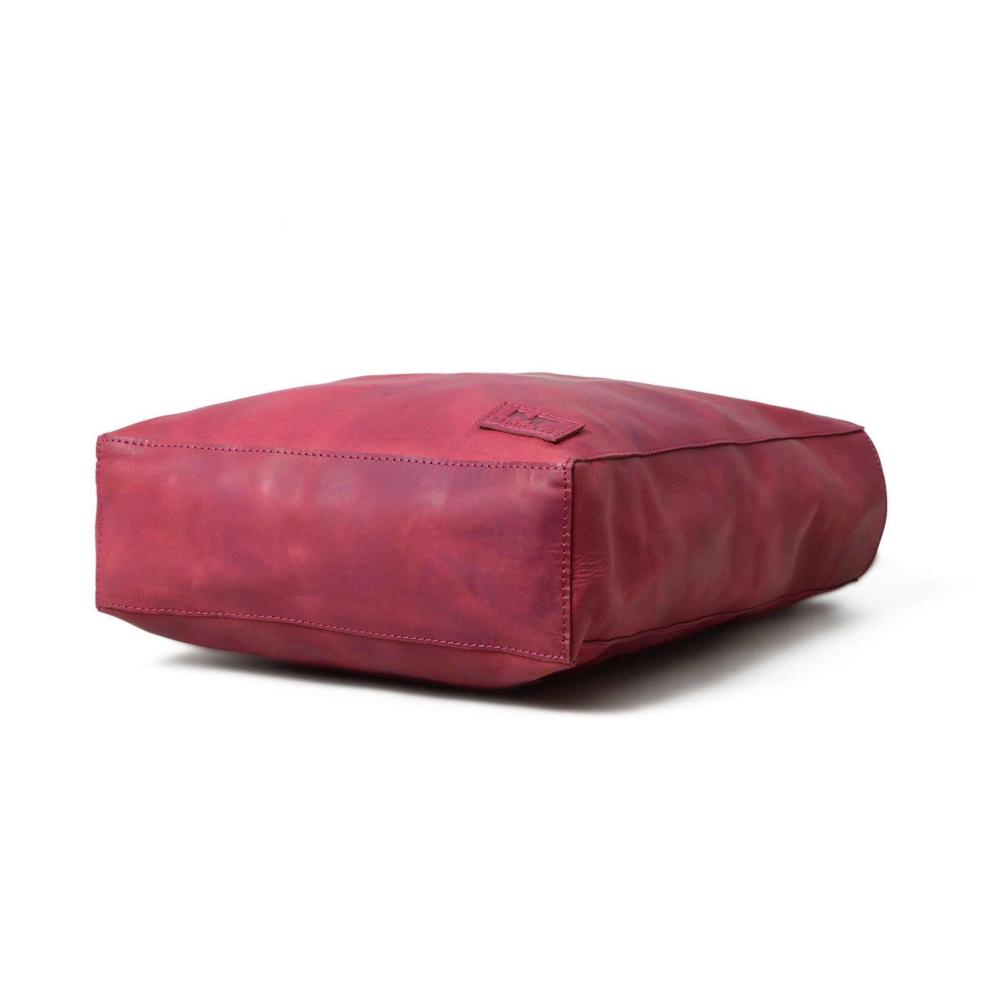 Maroon Leather Tote Bag - Concordia Style Boutique