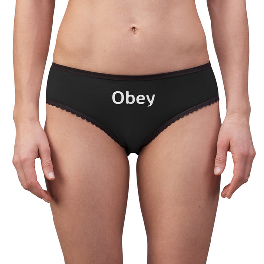 Women's Briefs - "Obey" - Premium underwear from Concordia Style Boutique - Just $33.85! Shop now at Concordia Style Boutique