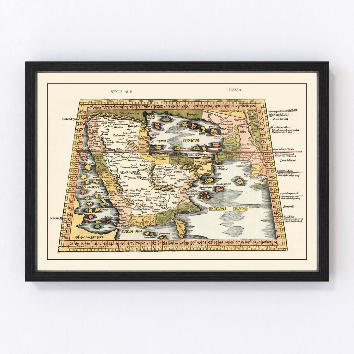 Vintage Arabia Map 1513 - Concordia Style Boutique