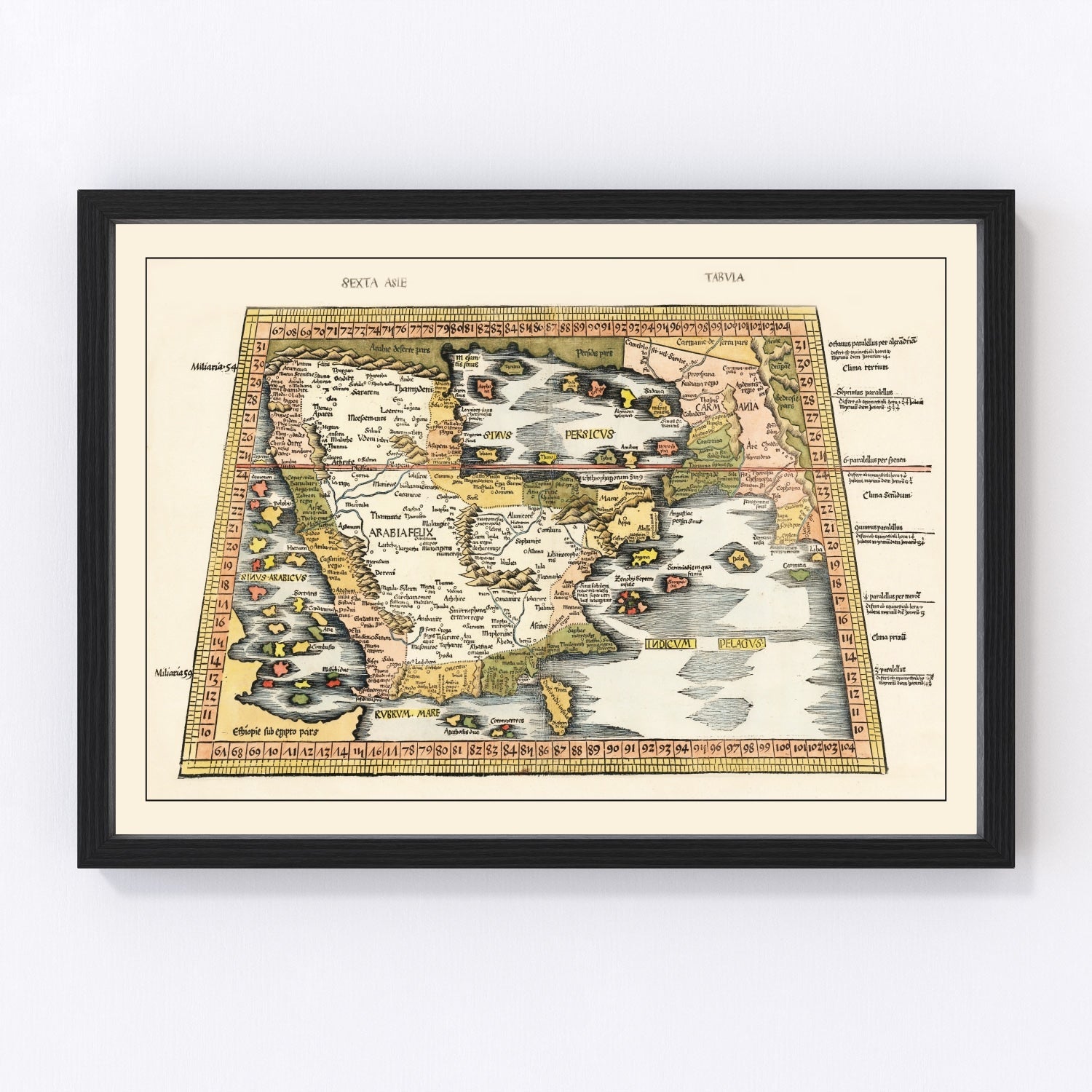 Vintage Arabia Map 1513 - Concordia Style Boutique