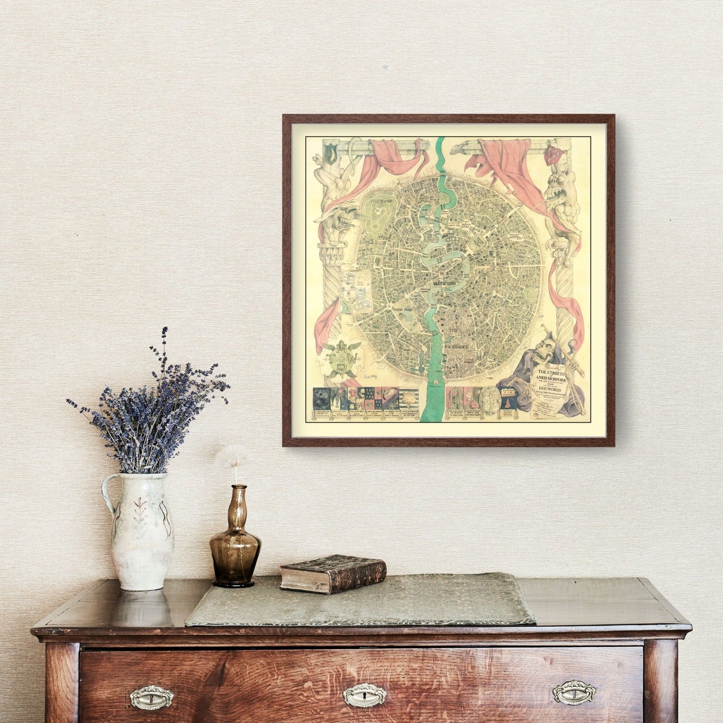 Vintage Discworld Map 1993 - Concordia Style Boutique