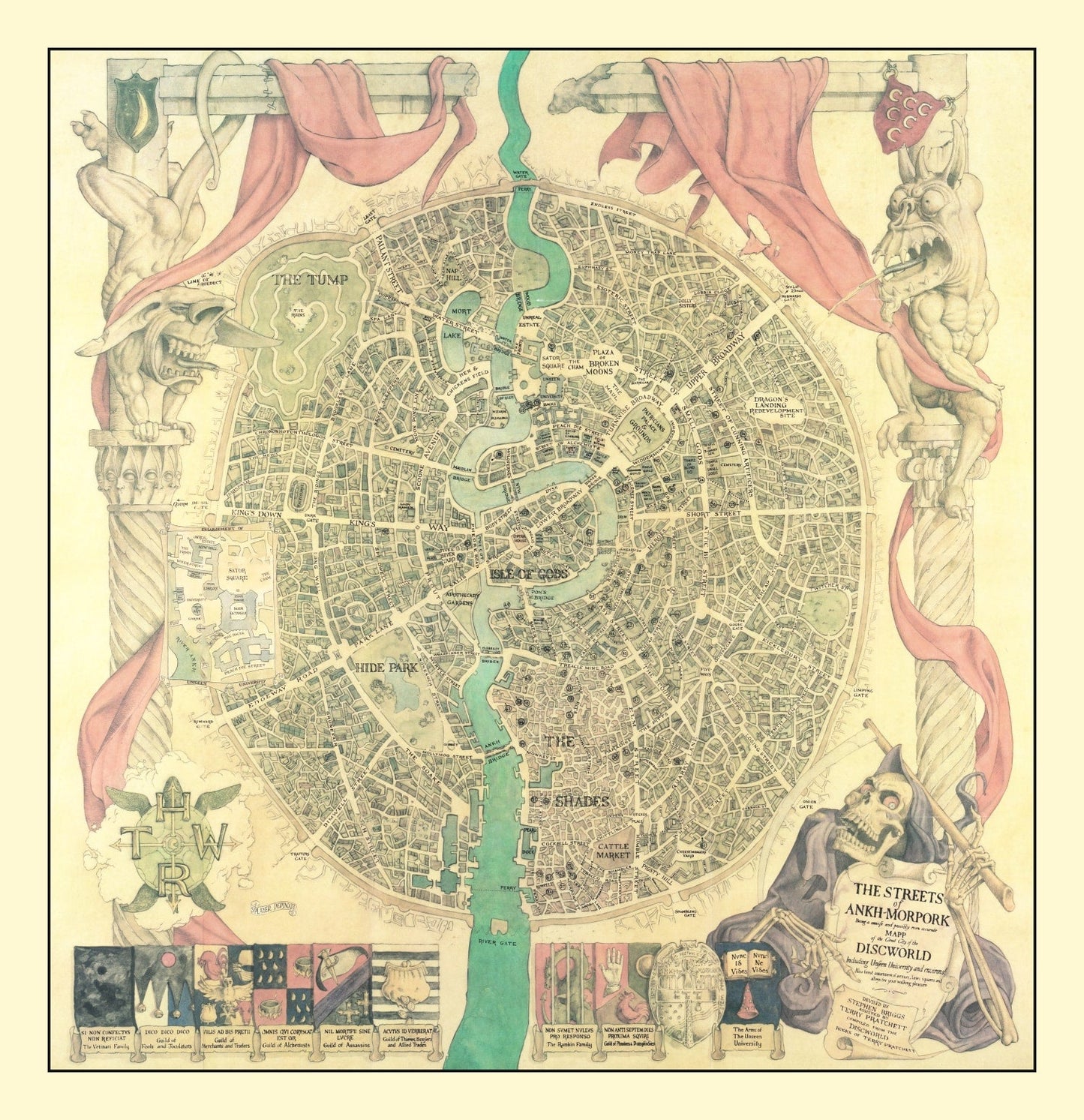 Vintage Discworld Map 1993 - Concordia Style Boutique