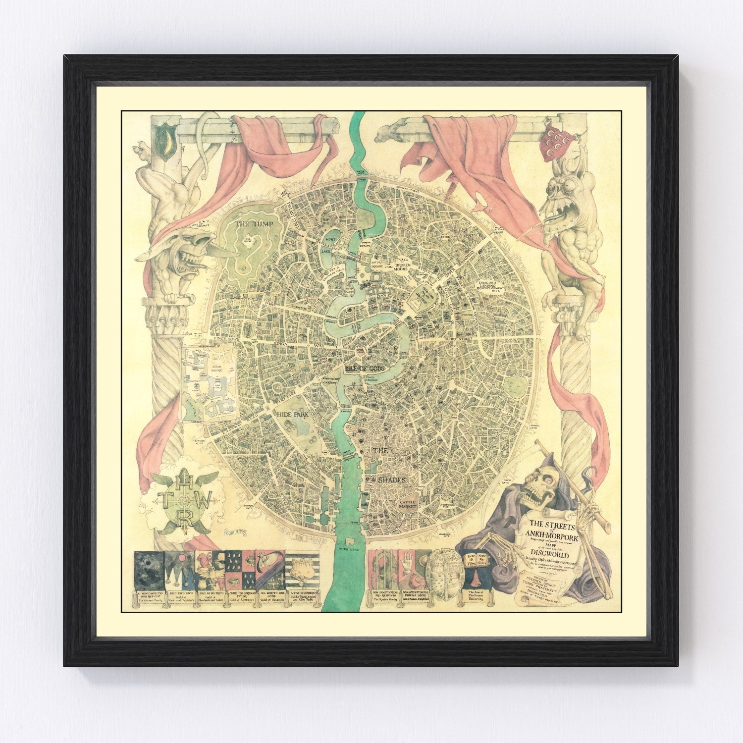 Vintage Discworld Map 1993 - Concordia Style Boutique