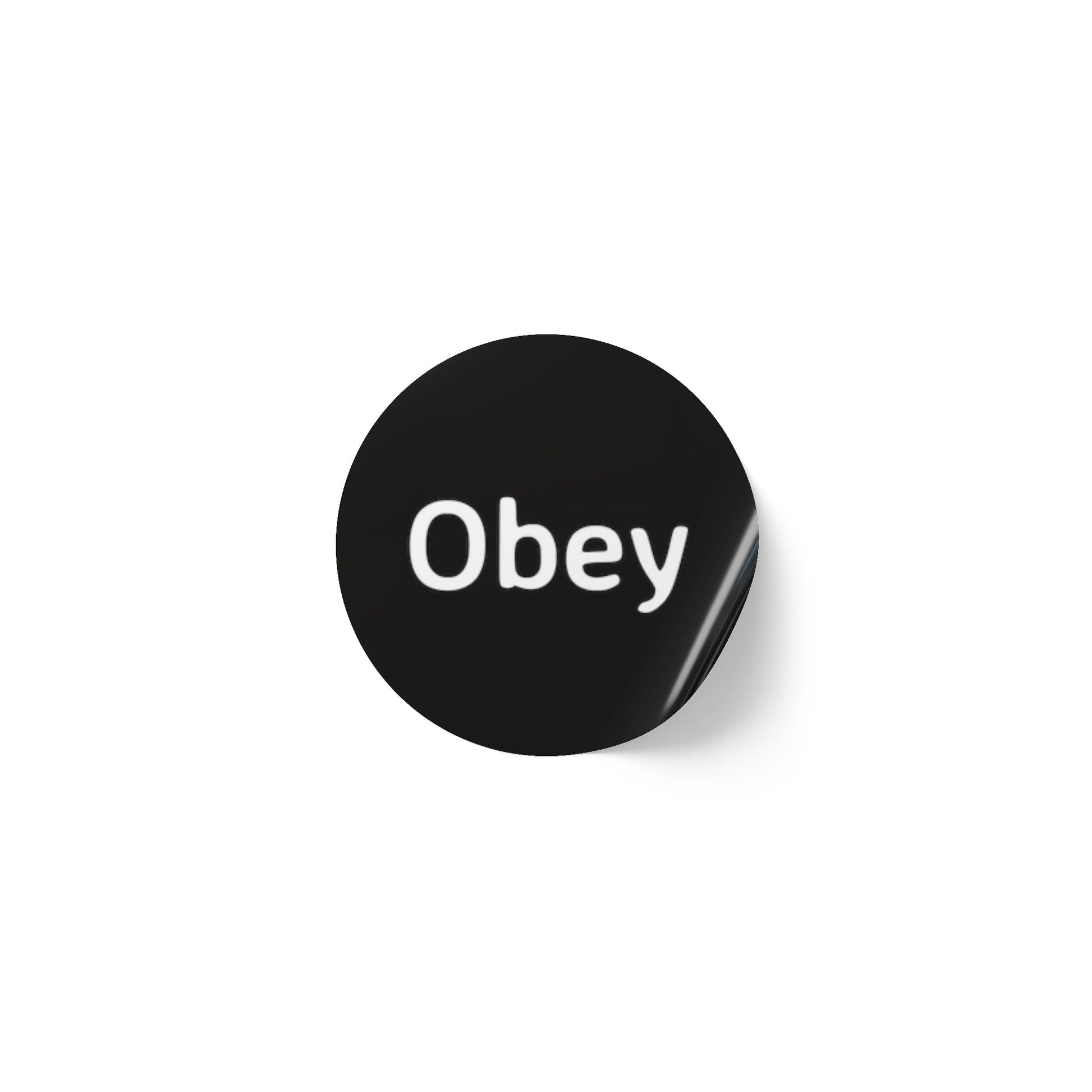 Round Sticker Label Rolls - Obey - Premium Round Sticker Label Rolls from Concordia Style Boutique - Just $97.27! Shop now at Concordia Style Boutique