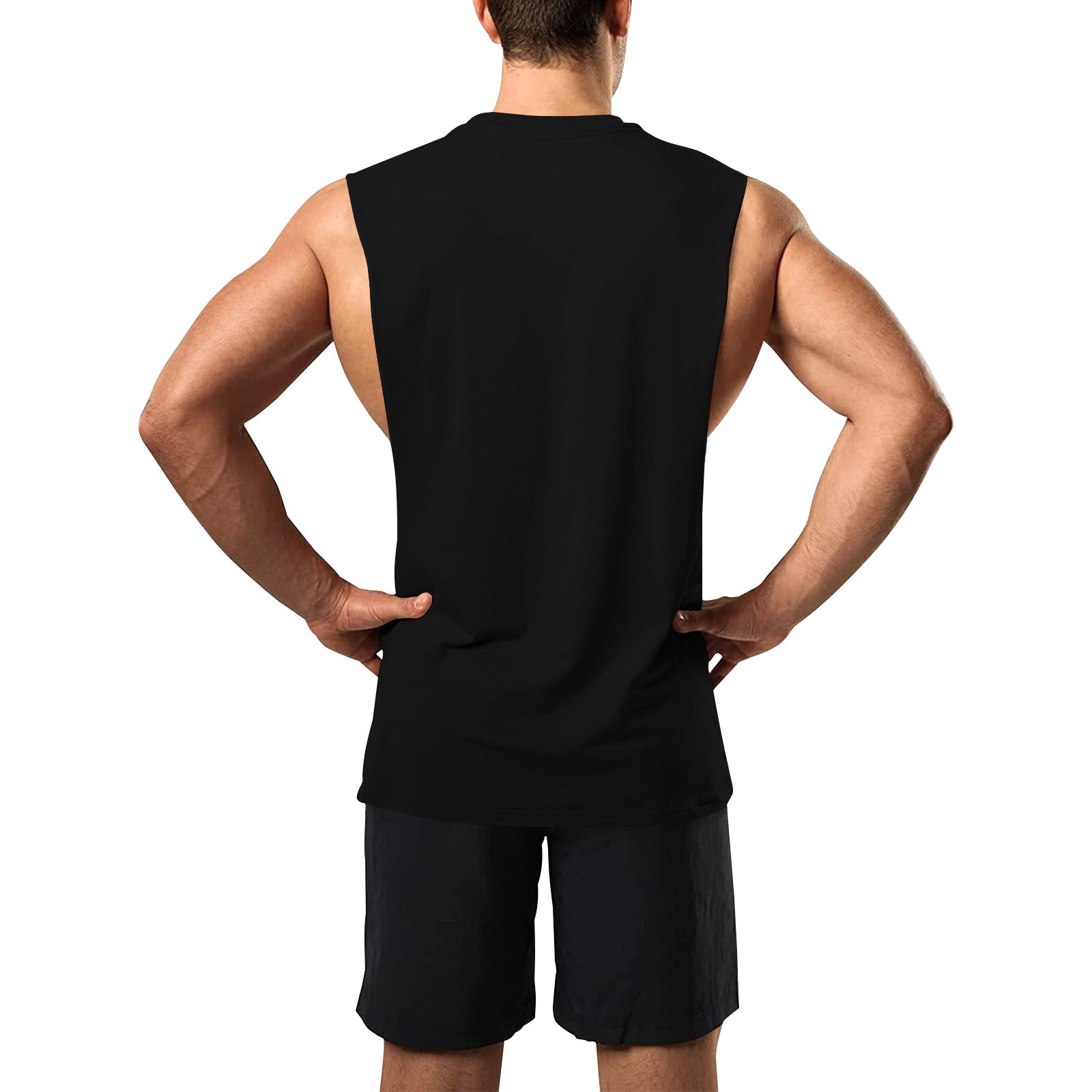 Men's Open Sides Workout Tank Top - Black - Premium Tank Top from Concordia Style Boutique - Just $31.28! Shop now at Concordia Style Boutique