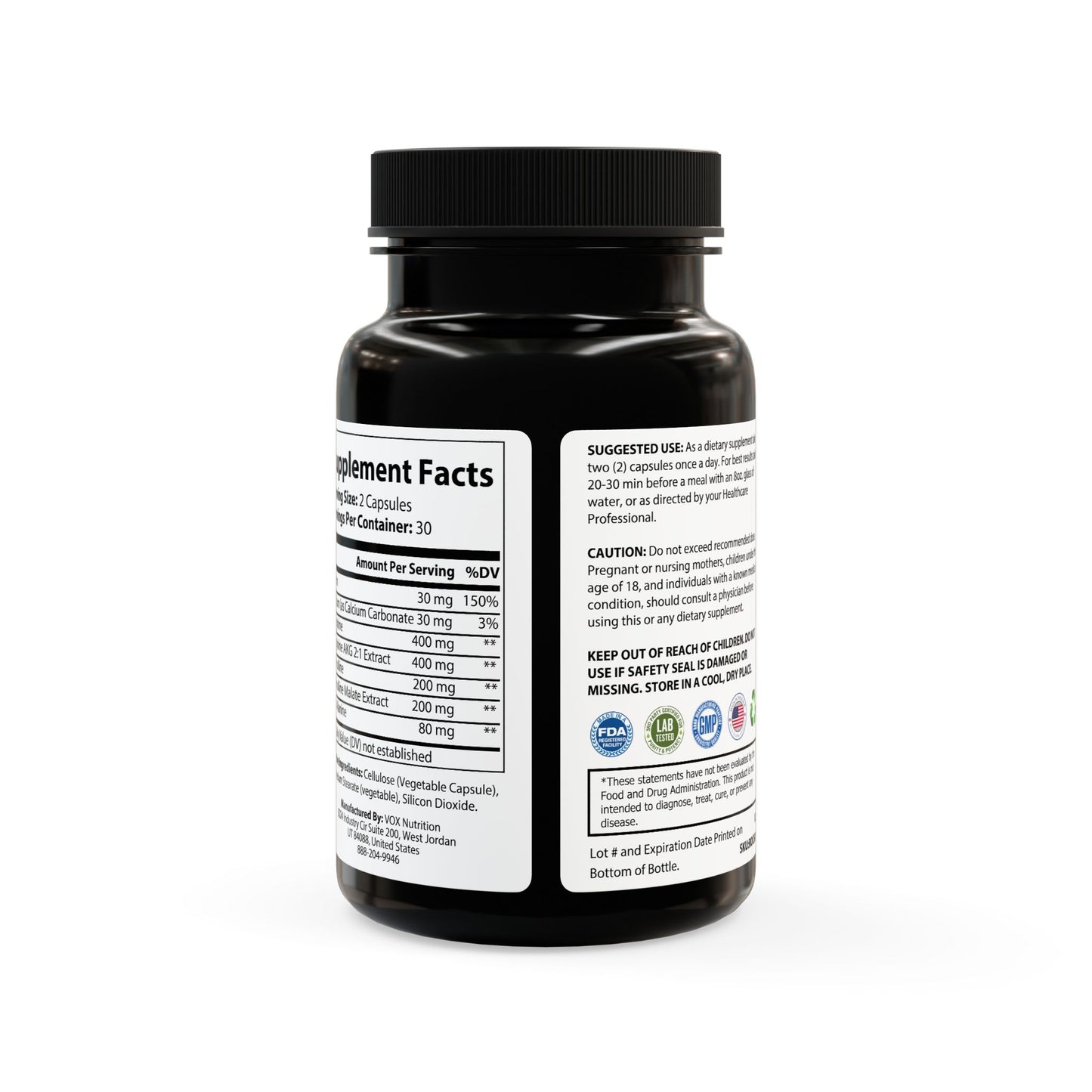 L-Arginine Supplement (60 Capsules) - "Memento Mori" - Premium Food Supplements from Concordia Style Boutique - Just $21.98! Shop now at Concordia Style Boutique