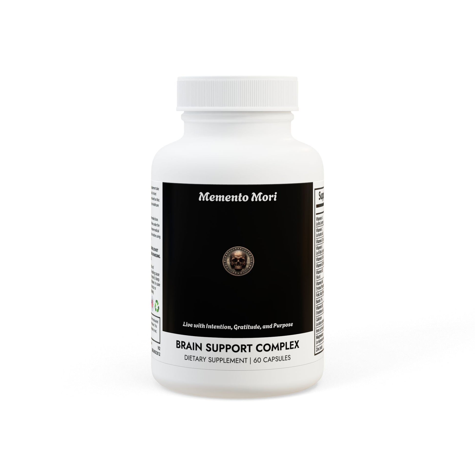 Brain Support Complex Supplement (60 Capsules) - "Memento Mori" - Premium Food Supplements from Concordia Style Boutique - Just $20.09! Shop now at Concordia Style Boutique