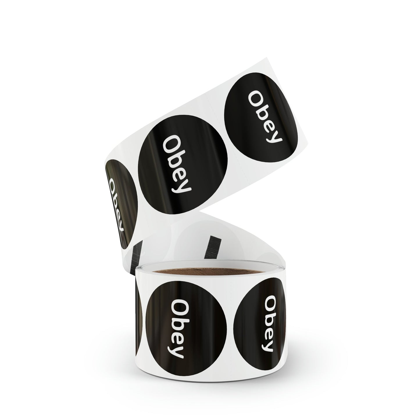 Round Sticker Label Rolls - Obey - Premium Round Sticker Label Rolls from Concordia Style Boutique - Just $97.27! Shop now at Concordia Style Boutique