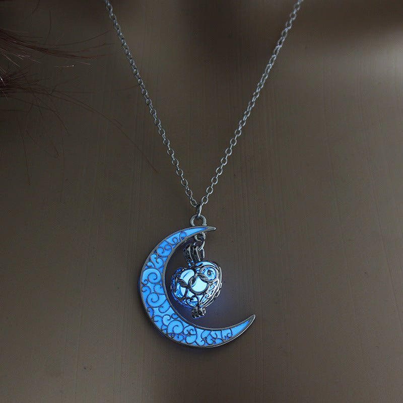 Radiant Crystal Pendant Necklace with Silver Plated Chain