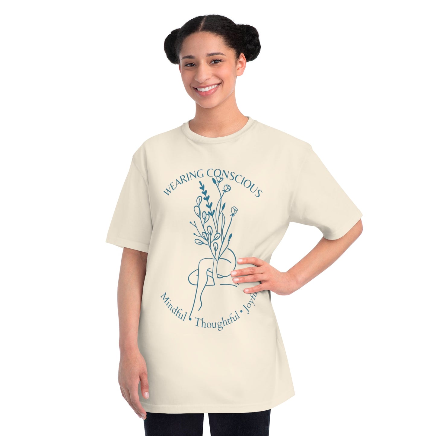 Mindful Thoughtful Joyful Organic Unisex T-Shirt