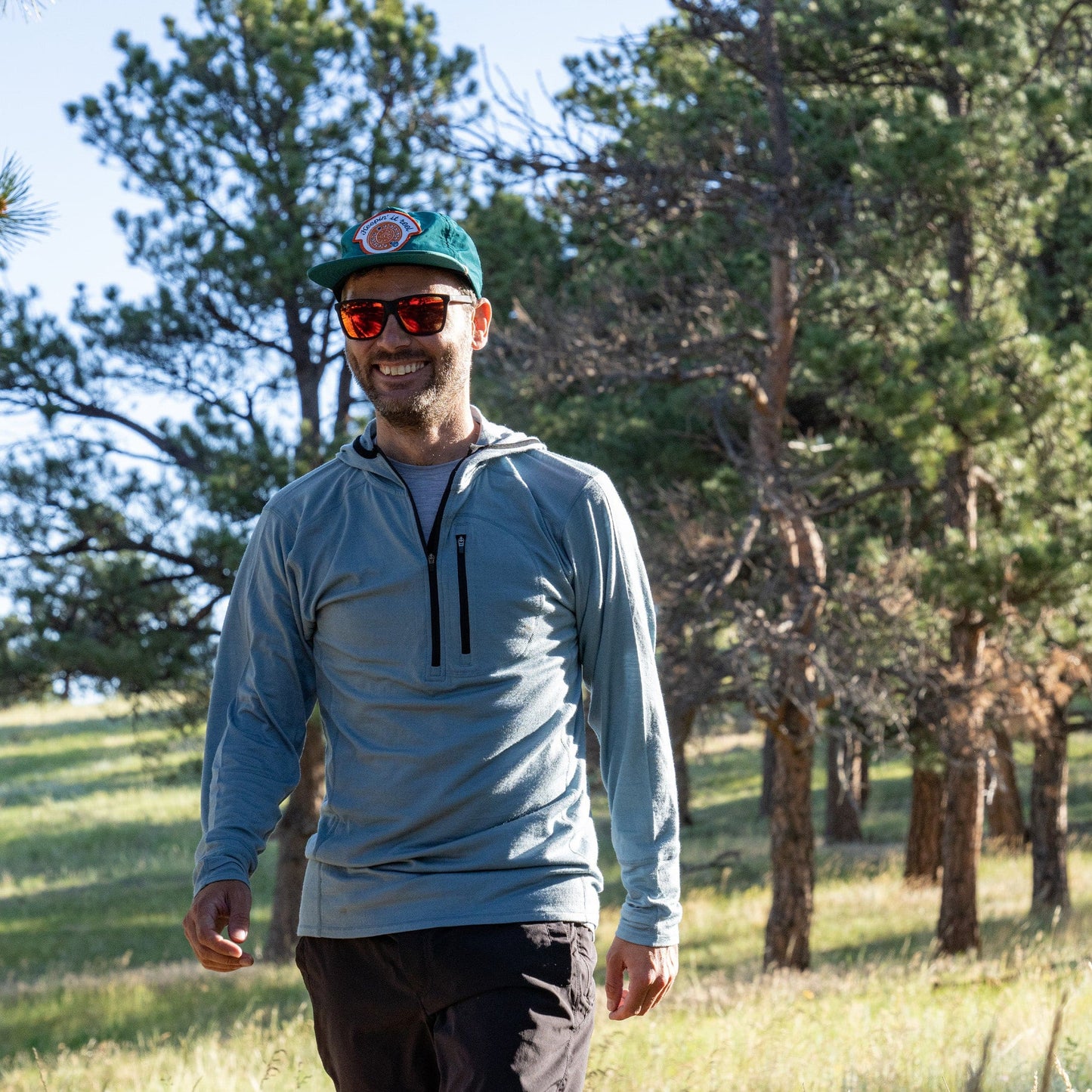 Microweight - Men's Wool 1/4 Zip Sun Hoodie Woolverino - Concordia Style Boutique