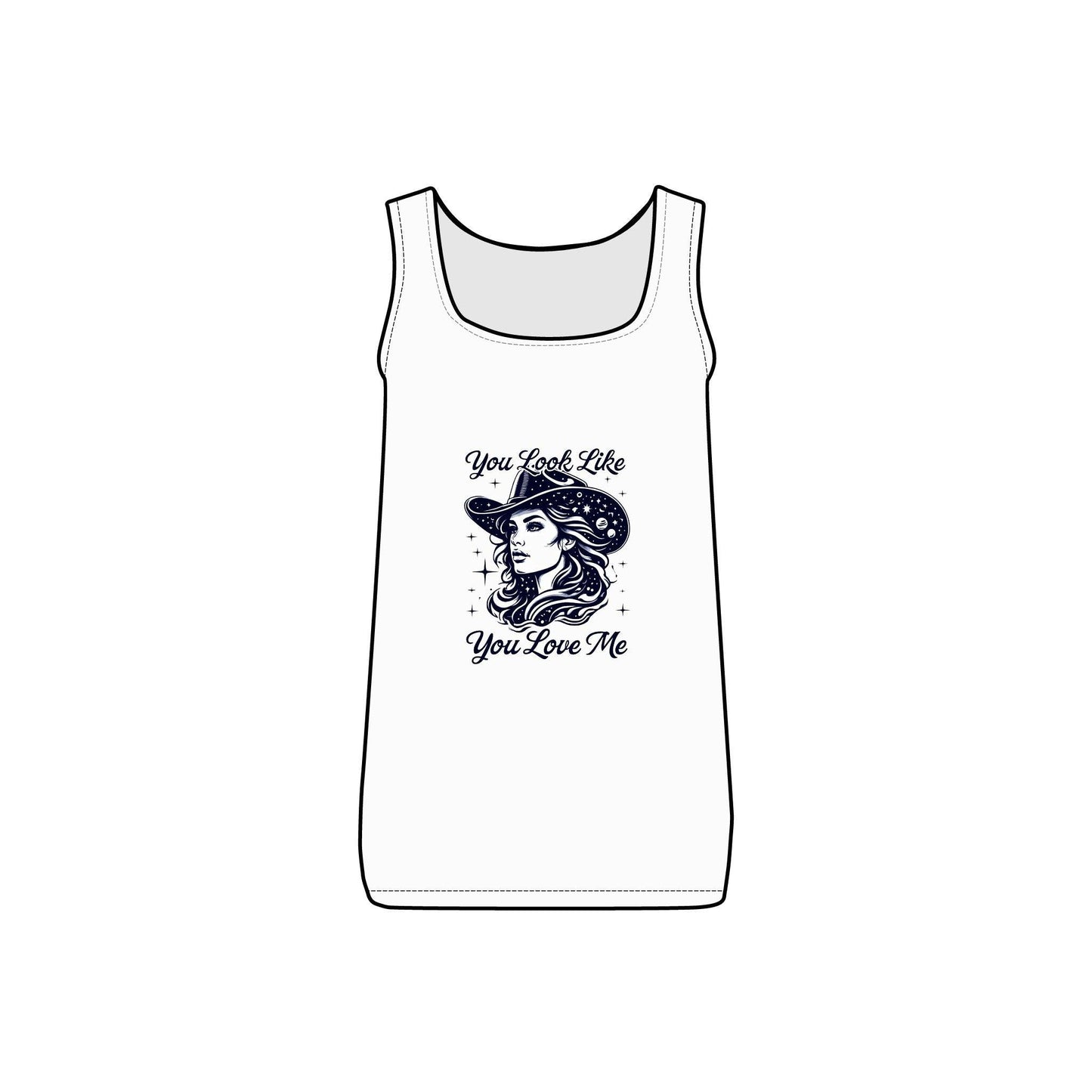 Cosmic Cowgirl Micro Ribbed Tank Top  - You Look Like You Love Me