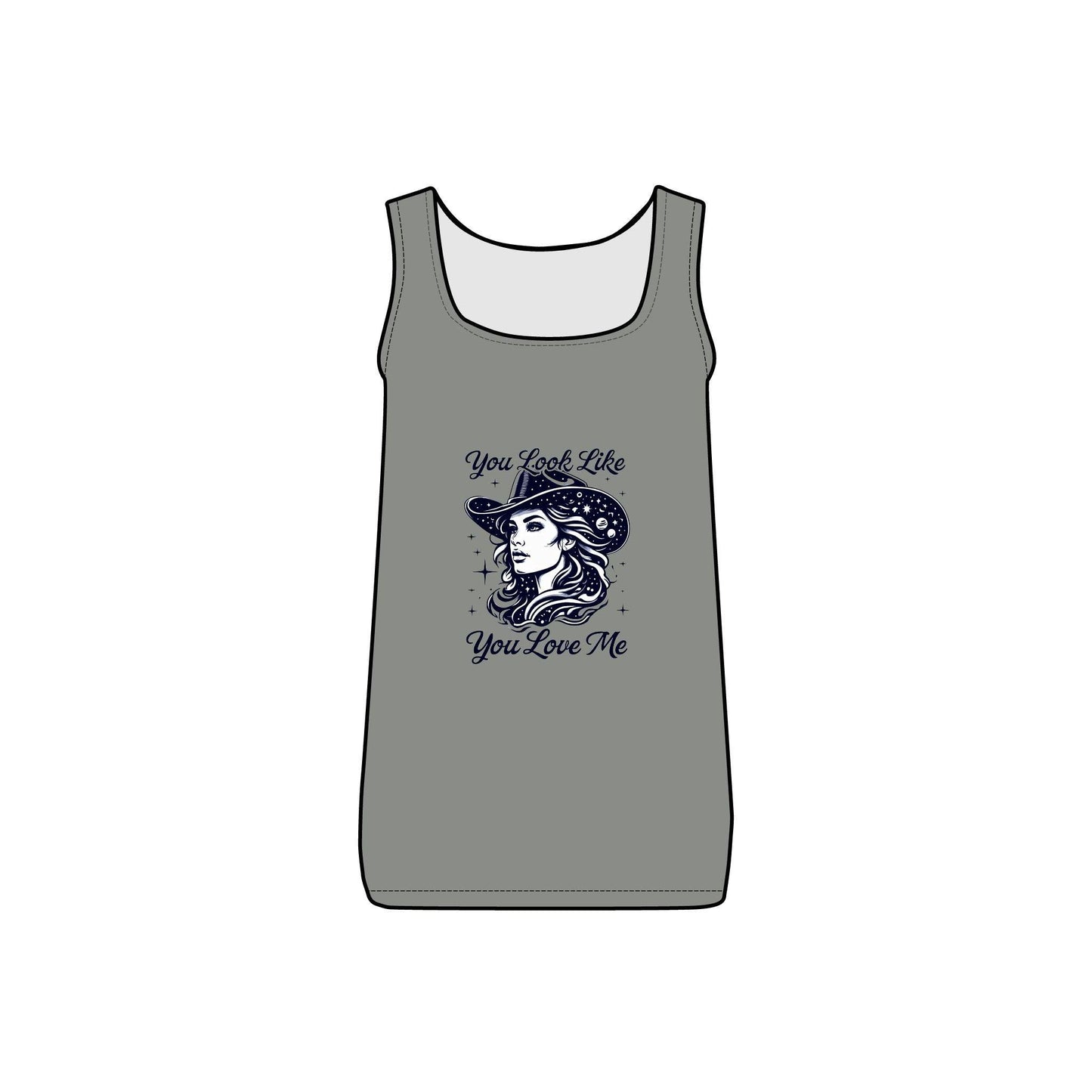 Cosmic Cowgirl Micro Ribbed Tank Top  - You Look Like You Love Me