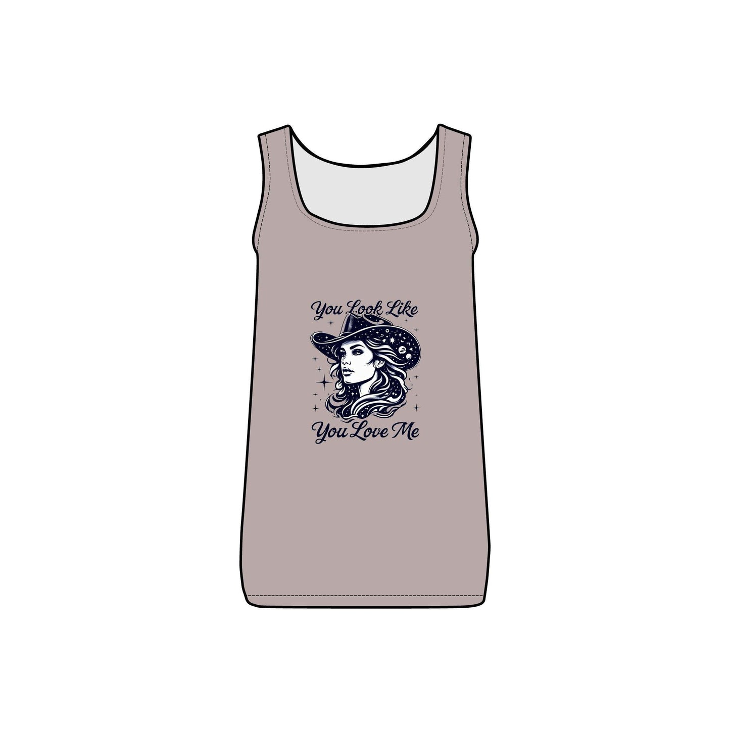 Cosmic Cowgirl Micro Ribbed Tank Top  - You Look Like You Love Me