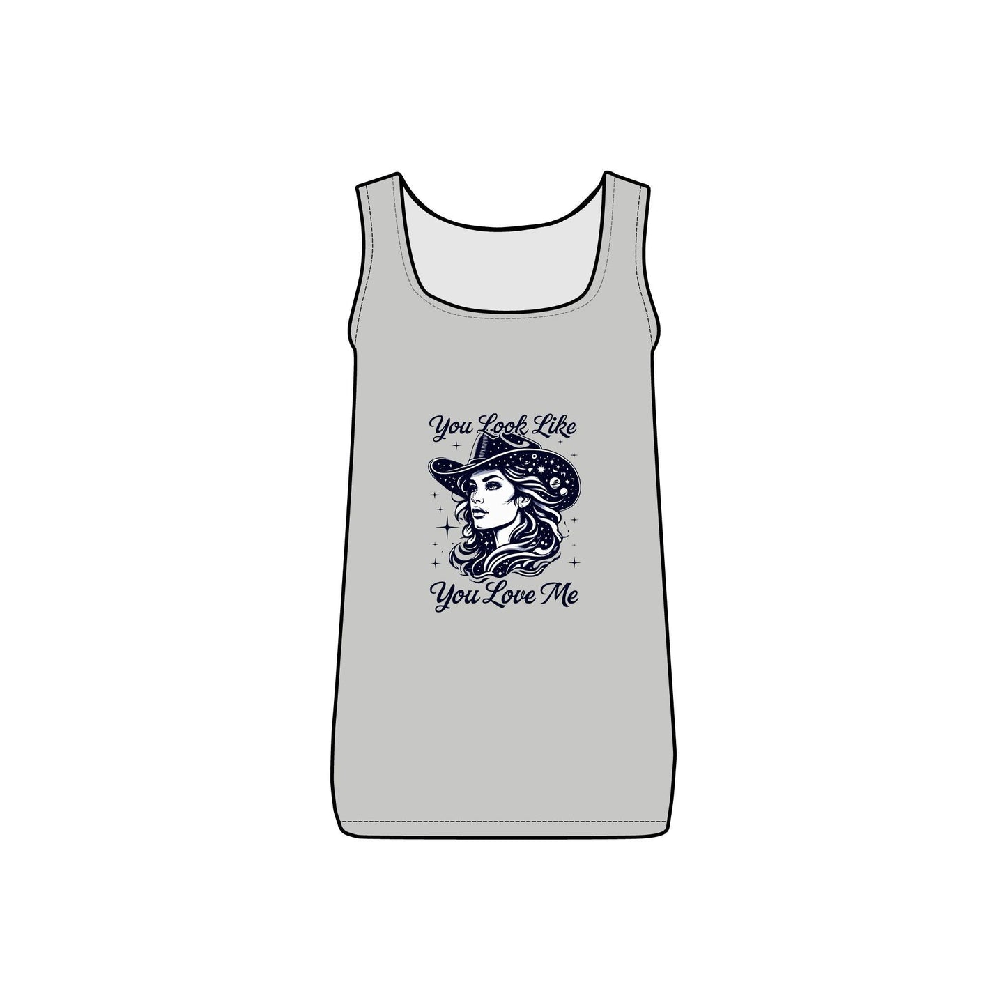 Cosmic Cowgirl Micro Ribbed Tank Top  - You Look Like You Love Me