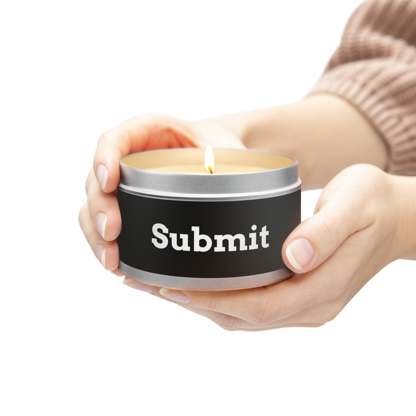 Tin Candle - Submit - Premium Tin Candle from Printify - Just $9.33! Shop now at Concordia Style Boutique