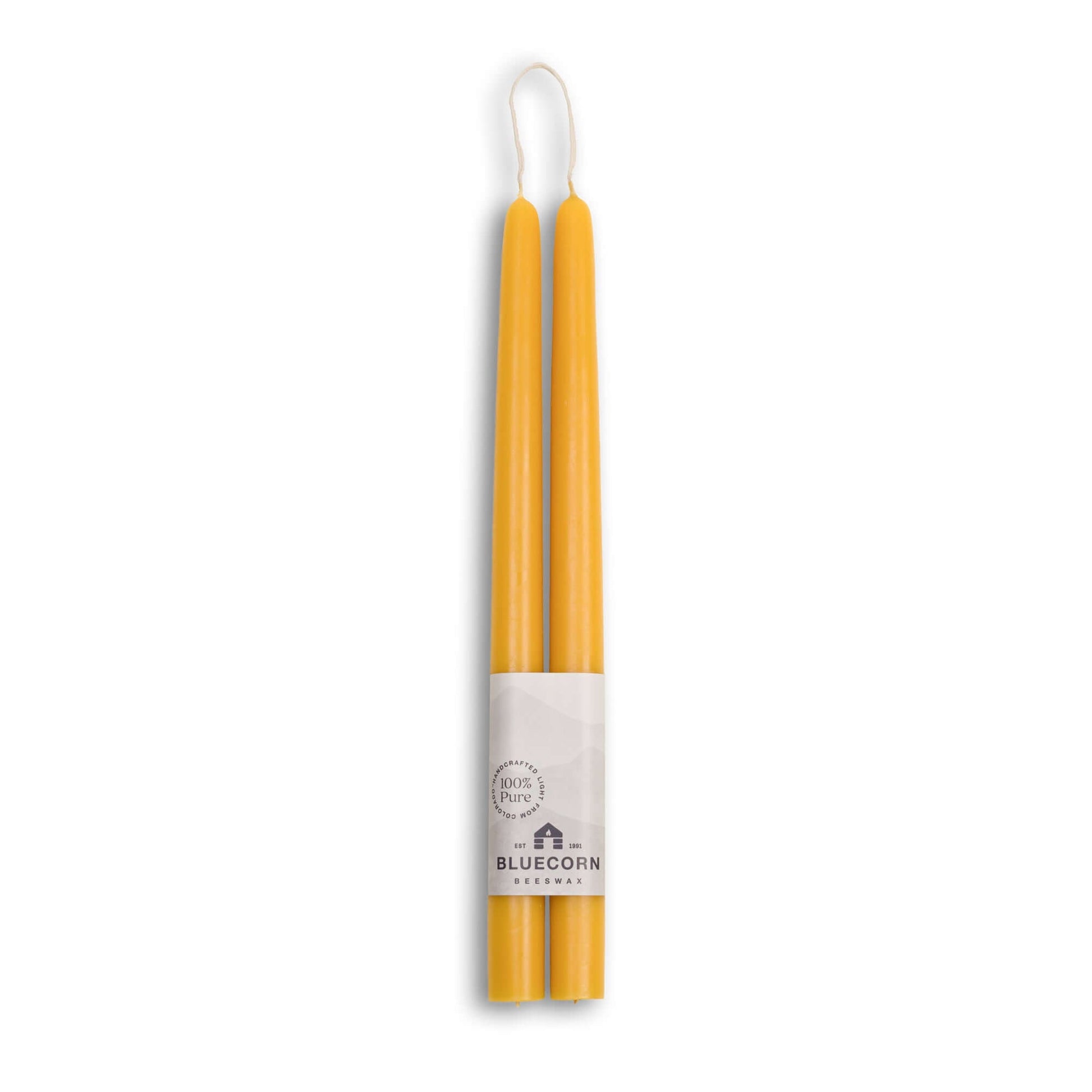 Hand-Dipped Beeswax Taper Candles - 1 Pair - Concordia Style Boutique