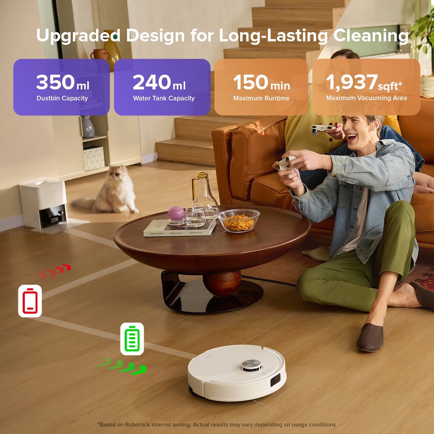 Roborock Q10 S5+ Robot Vacuum and Mop with Auto-Empty Dock