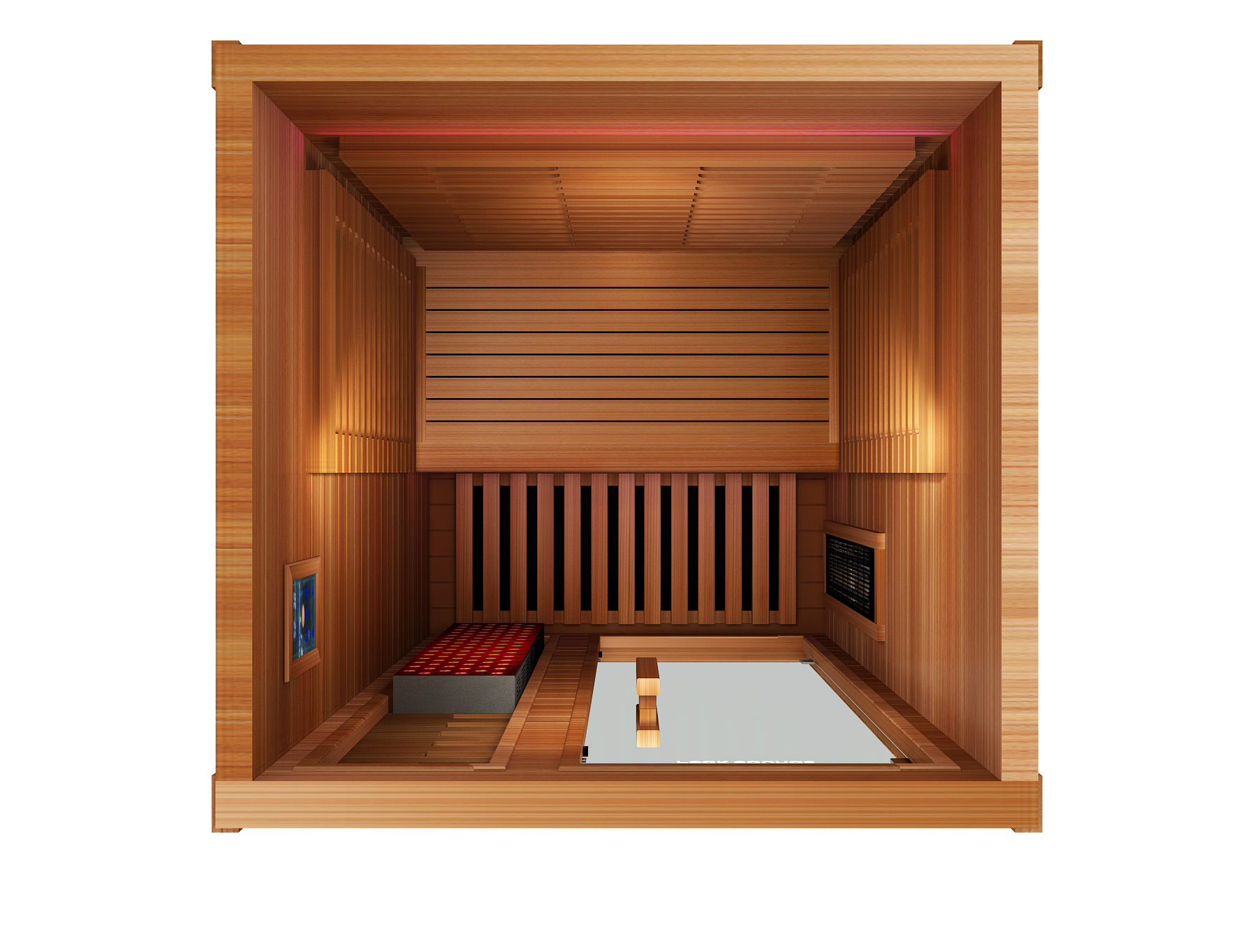Peak Saunas Rainier 1-Person Full Spectrum Infrared Sauna with XL Medical-Grade Red Light Therapy & Smart WiFi App Control - Concordia Style Boutique