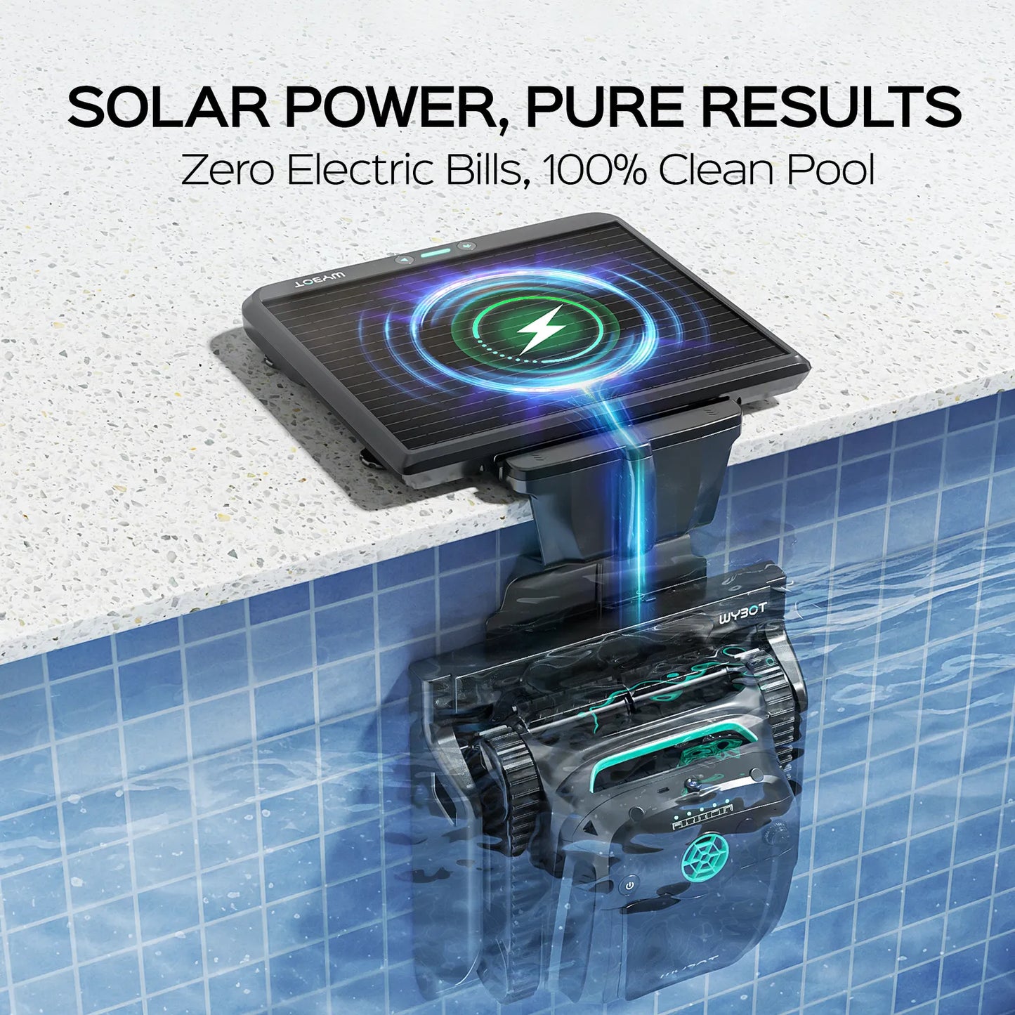 WYBOT S2 Solar Vision Robotic Pool Cleaner