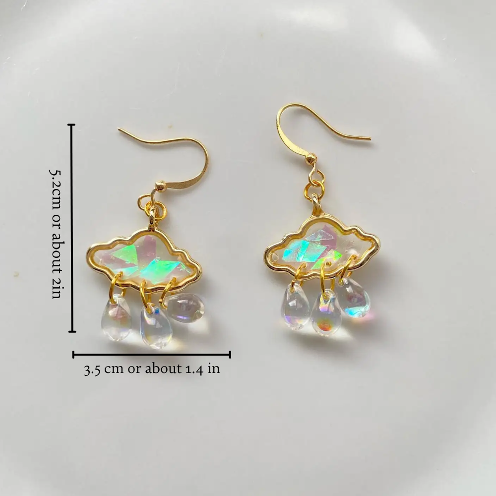 RAIN CLOUD EARRINGS (PAIR) - Concordia Style Boutique