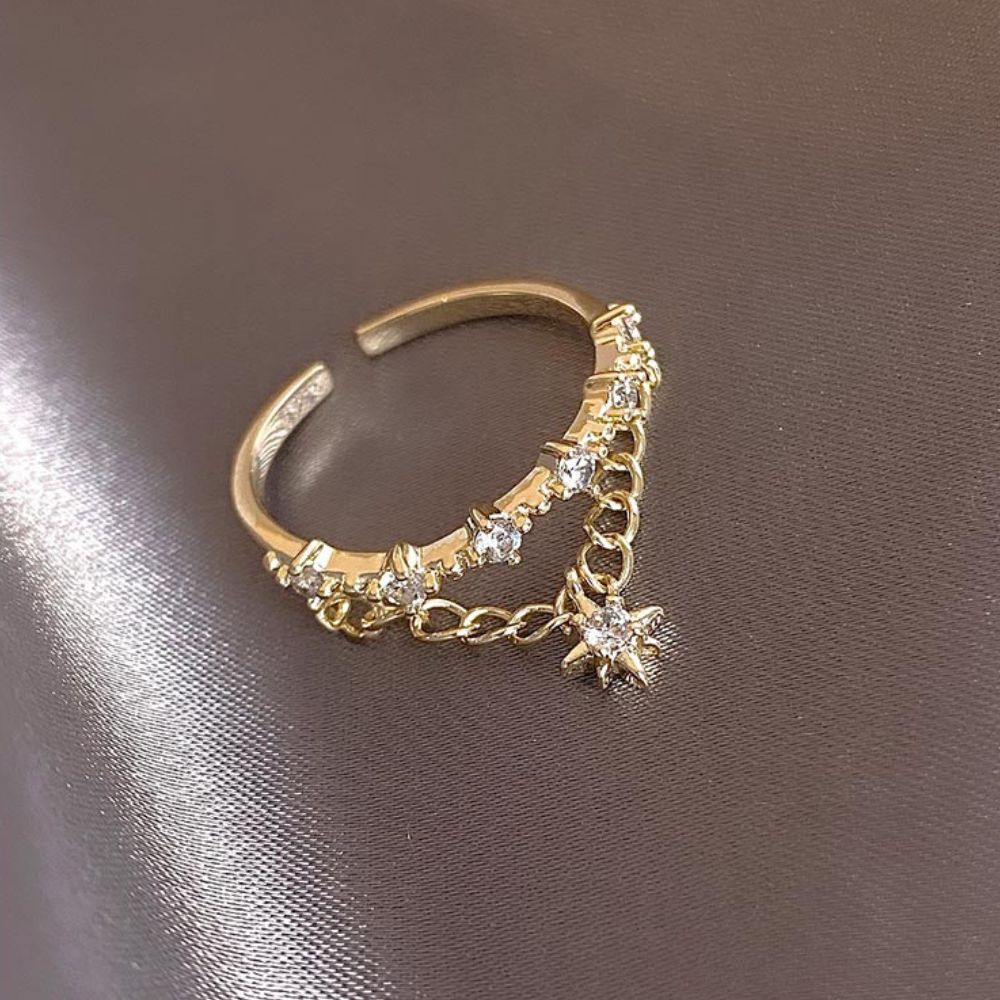 GOLD STAR RINGS SET (ADJUSTABLE) - Concordia Style Boutique