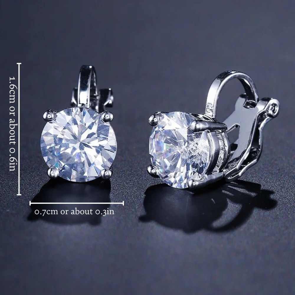 SOLITAIRE STUD EARRINGS (PAIR) - Concordia Style Boutique