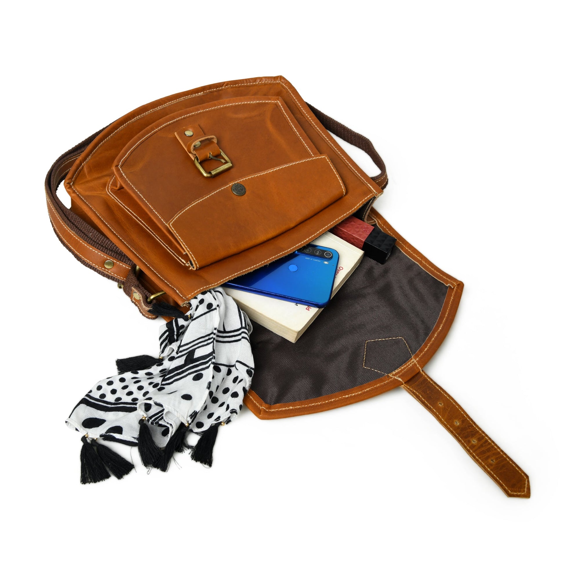 Buffalo Leather CrossBody Bag - Concordia Style Boutique