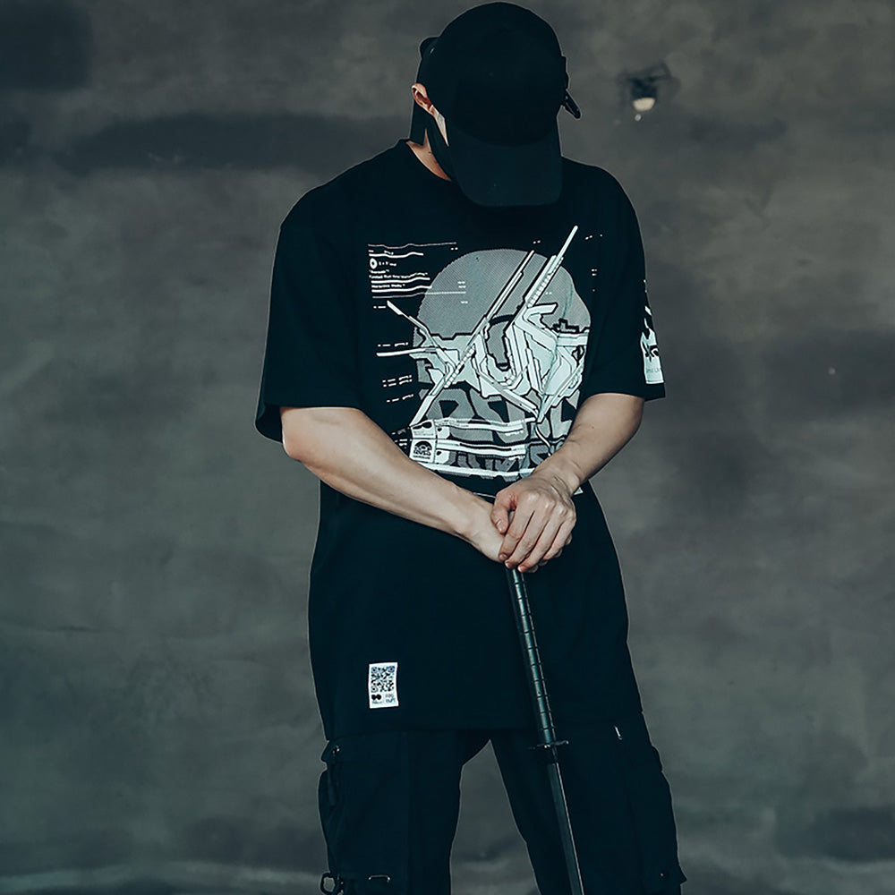 Sim9003 Double X Cyberpunk Tee - Concordia Style Boutique