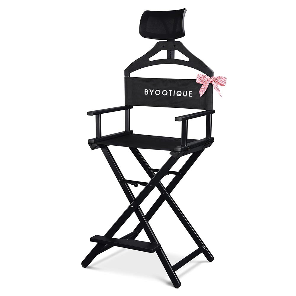 Byootique Makeup Directors Chair 28in.Tall Highback with Headrest Options