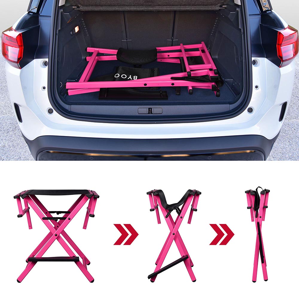 Byootique Makeup Directors Chair 28in.Tall Highback with Headrest Options