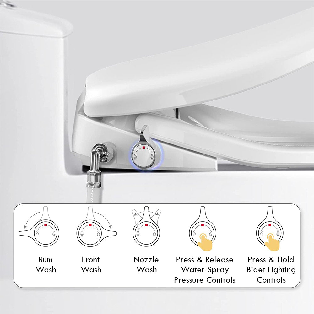 BUTT BUDDY Suite - Smart Bidet Toilet Seat Attachment (Cool & Warm Water Sprayer, Air Dryer & Heated Seat ) - Concordia Style Boutique