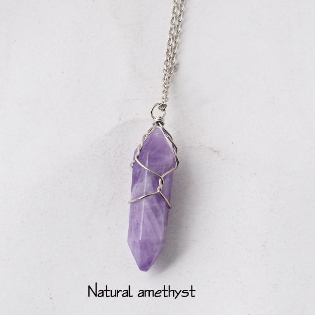 Artilady - Natural Quartz Pendant Necklace - Concordia Style Boutique
