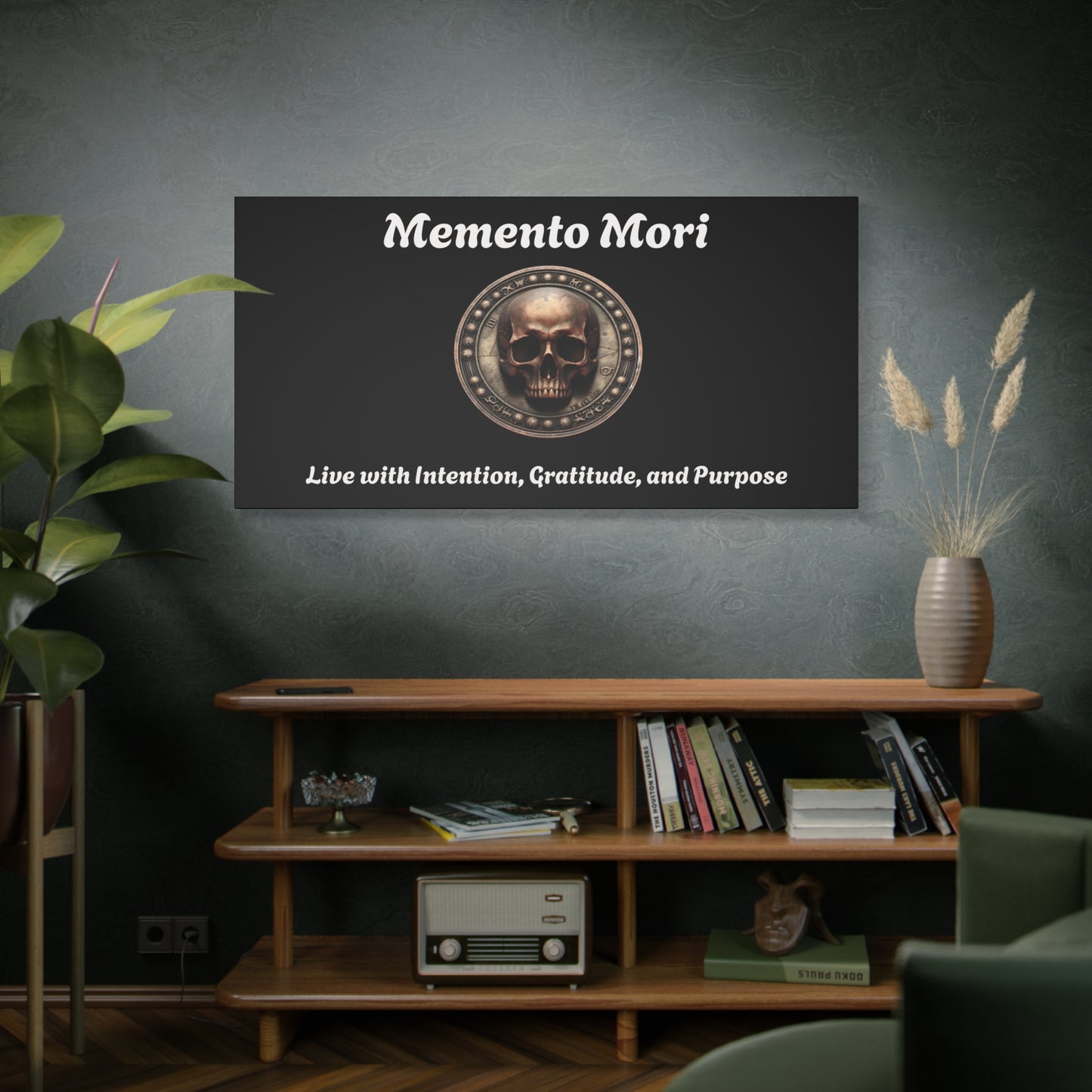 "Memento Mori" Matte Canvas - Inspirational Wall Art -"Live with Intention, Gratitude, and Purpose" - Premium Canvas from Concordia Style Boutique - Just $56.56! Shop now at Concordia Style Boutique