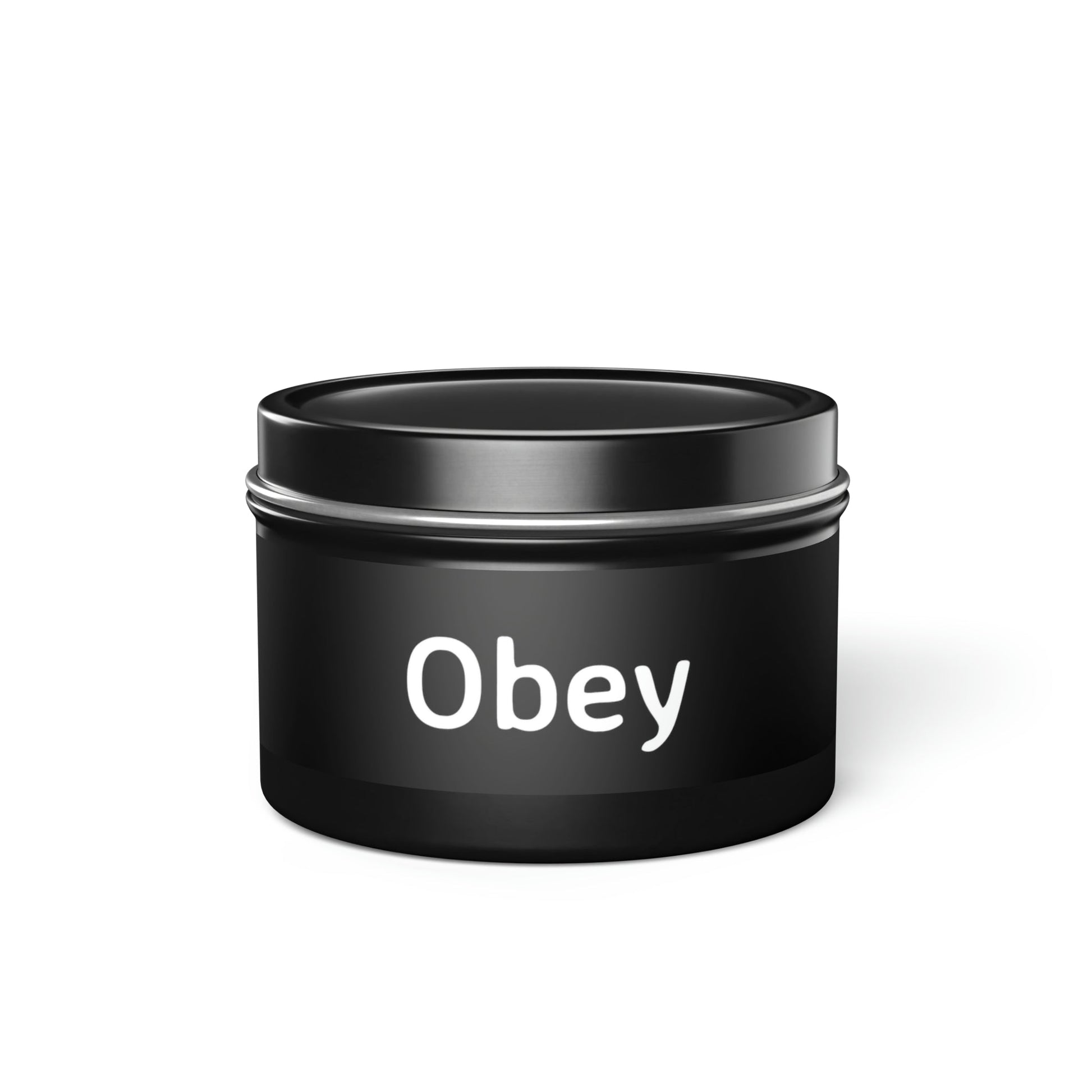 Tin Candle - Obey - Premium Tin Candle from Concordia Style Boutique - Just $9.33! Shop now at Concordia Style Boutique