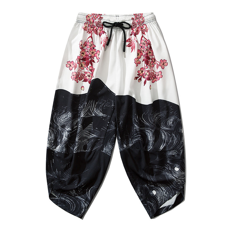 YC135 Pink Flowers Lightweight Pants - Concordia Style Boutique
