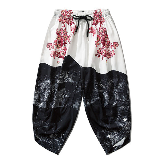 YC135 Pink Flowers Lightweight Pants - Concordia Style Boutique